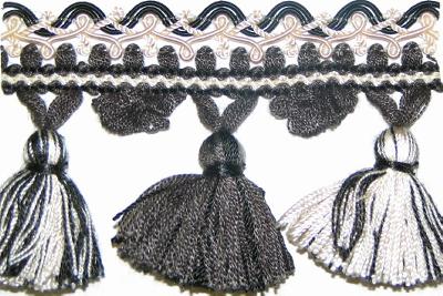 Stout Trim Apollo Tassel Fringe Ebony